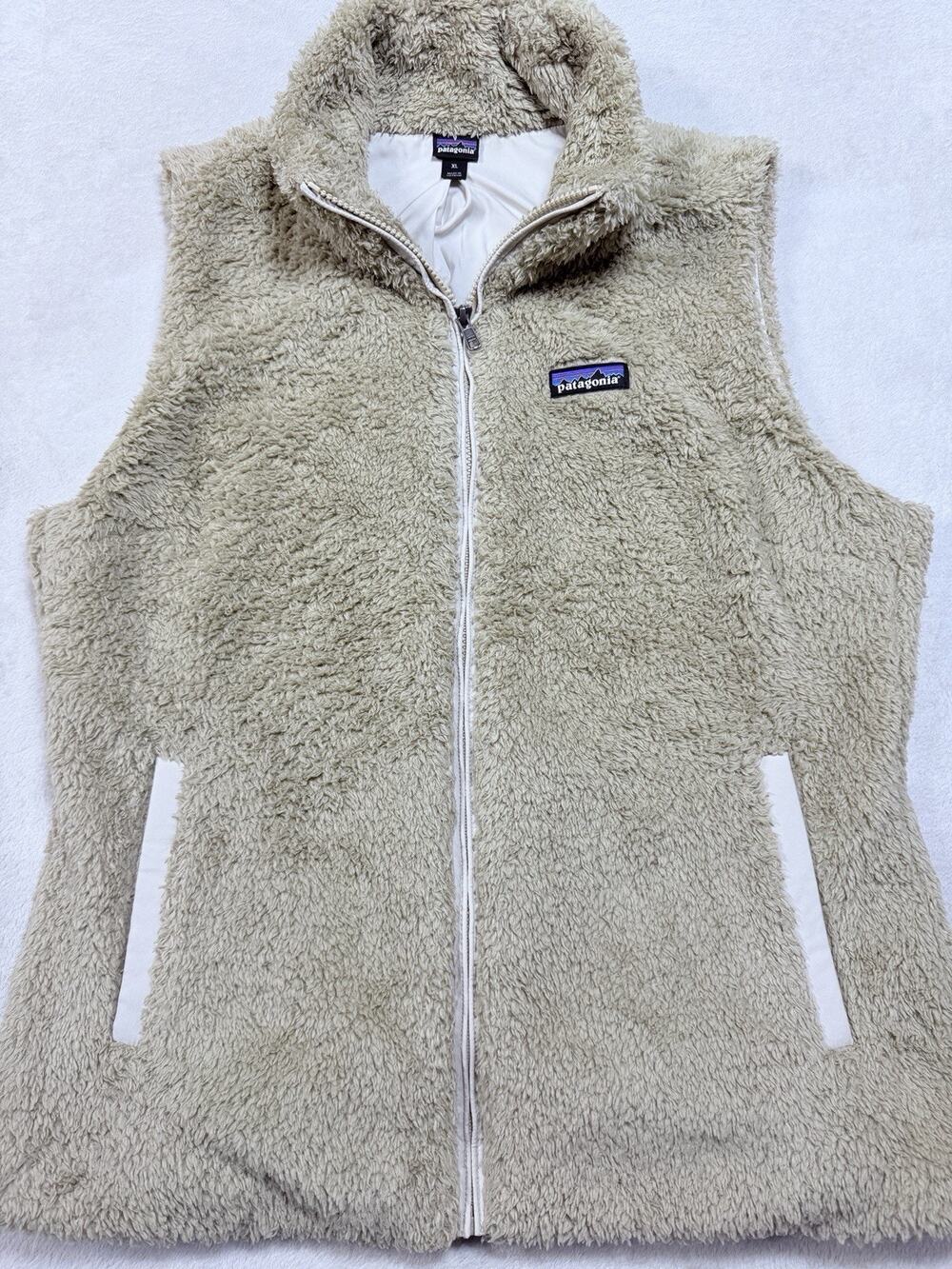 Patagonia Los Gatos High Pile Fleece Vest Gorpcore Granola Fall Tan SZ XL FA18